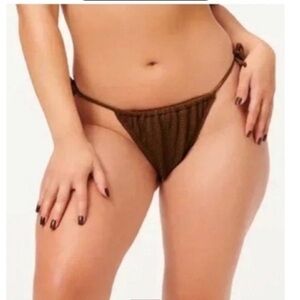 Good American sz 1-2   Small- Medium Mocha Always Fits Tiny Ties Bottom NEW